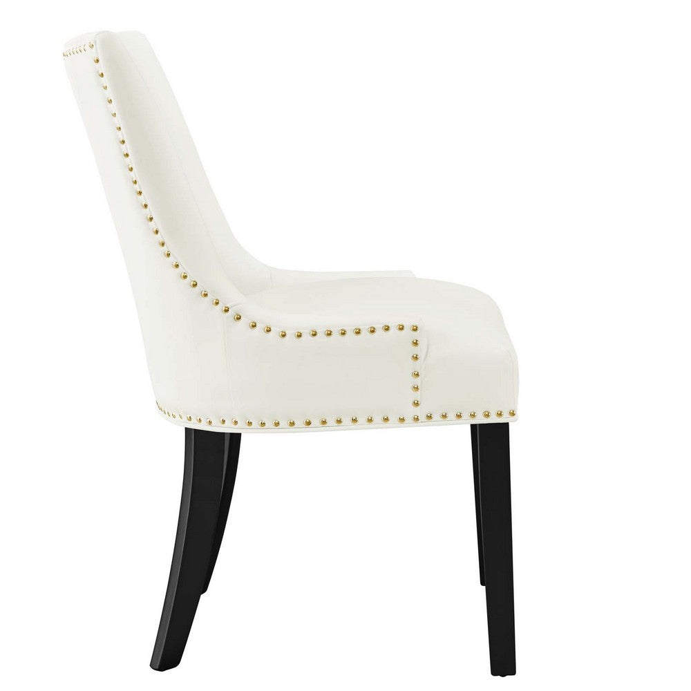 Marquis Performance Velvet Dining Chairs Set of 2 by Modway| White
