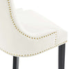 Marquis Performance Velvet Dining Chairs Set of 2 by Modway| White