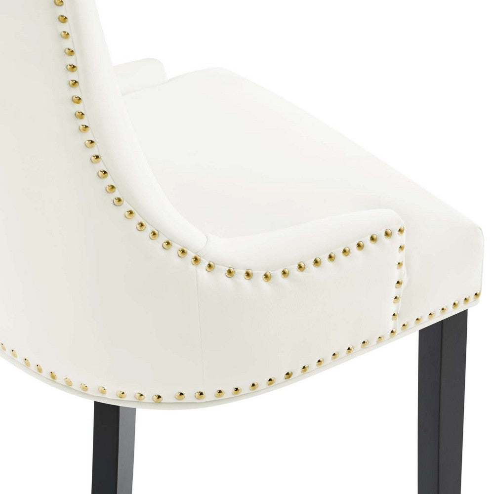 Marquis Performance Velvet Dining Chairs Set of 2 by Modway| White