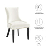 Modway Marquis Performance Velvet Set of 2 Dining Chair White MDY-EEI-5010-WHI