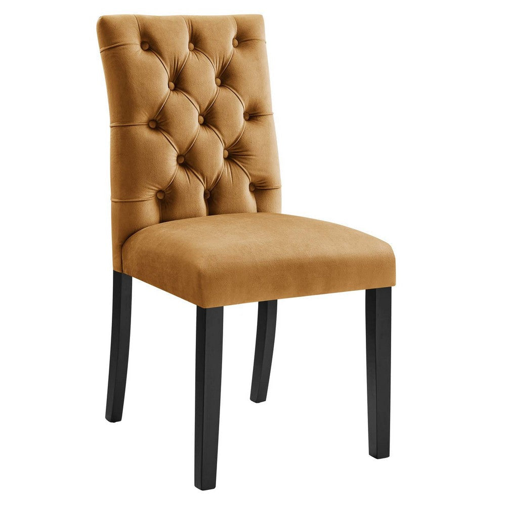 Modway Duchess Performance Velvet Set of 2 Dining Chair Cognac MDY-EEI-5011-COG