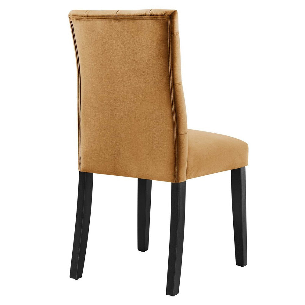 Modway Duchess Performance Velvet Set of 2 Dining Chair Cognac MDY-EEI-5011-COG