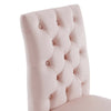 Modway Duchess Performance Velvet Set of 2 Dining Chair Pink MDY-EEI-5011-PNK