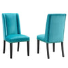 Baron Performance Velvet Dining Chairs - Set of 2 - No Shipping Charges