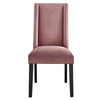 Modway Baron Performance Velvet Set of 2 Dining Chair Dusty Rose MDY-EEI-5012-DUS