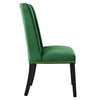 Modway Baron Performance Velvet Set of 2 Dining Chair Emerald MDY-EEI-5012-EME