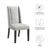 Baron Performance Velvet Dining Chairs - Set of 2 - No Shipping Charges