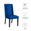 Baron Performance Velvet Dining Chairs - Set of 2 - No Shipping Charges