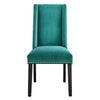 Modway Baron Performance Velvet Set of 2 Dining Chair Teal MDY-EEI-5012-TEA