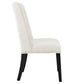 Modway Baron Performance Velvet Set of 2 Dining Chair White MDY-EEI-5012-WHI