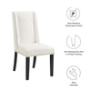 Modway Baron Performance Velvet Set of 2 Dining Chair White MDY-EEI-5012-WHI