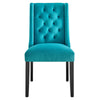 Baronet Performance Velvet Dining Chairs - Set of 2 - No Shipping Charges MDY-EEI-5013-BLK