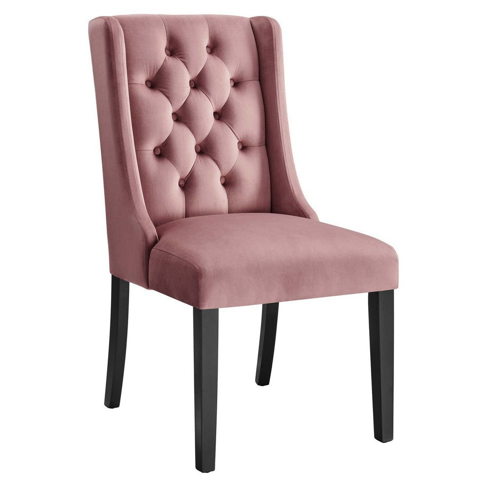 Modway Baronet Performance Velvet Set of 2 Dining Chair Dusty Rose MDY-EEI-5013-DUS