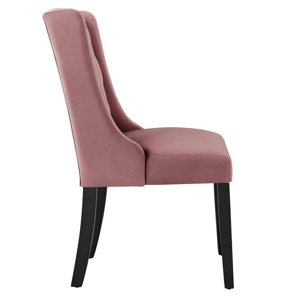 Modway Baronet Performance Velvet Set of 2 Dining Chair Dusty Rose MDY-EEI-5013-DUS