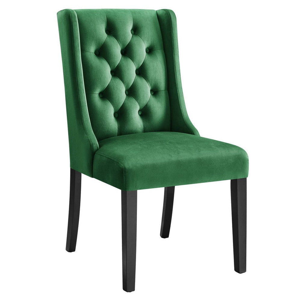 Modway Baronet Performance Velvet Set of 2 Dining Chair Emerald MDY-EEI-5013-EME