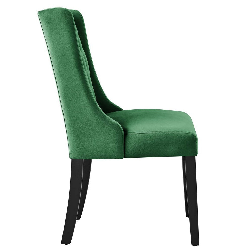 Modway Baronet Performance Velvet Set of 2 Dining Chair Emerald MDY-EEI-5013-EME