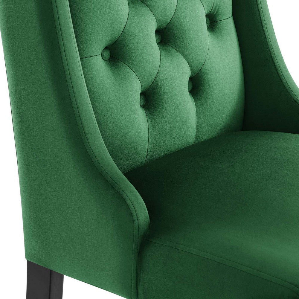 Modway Baronet Performance Velvet Set of 2 Dining Chair Emerald MDY-EEI-5013-EME