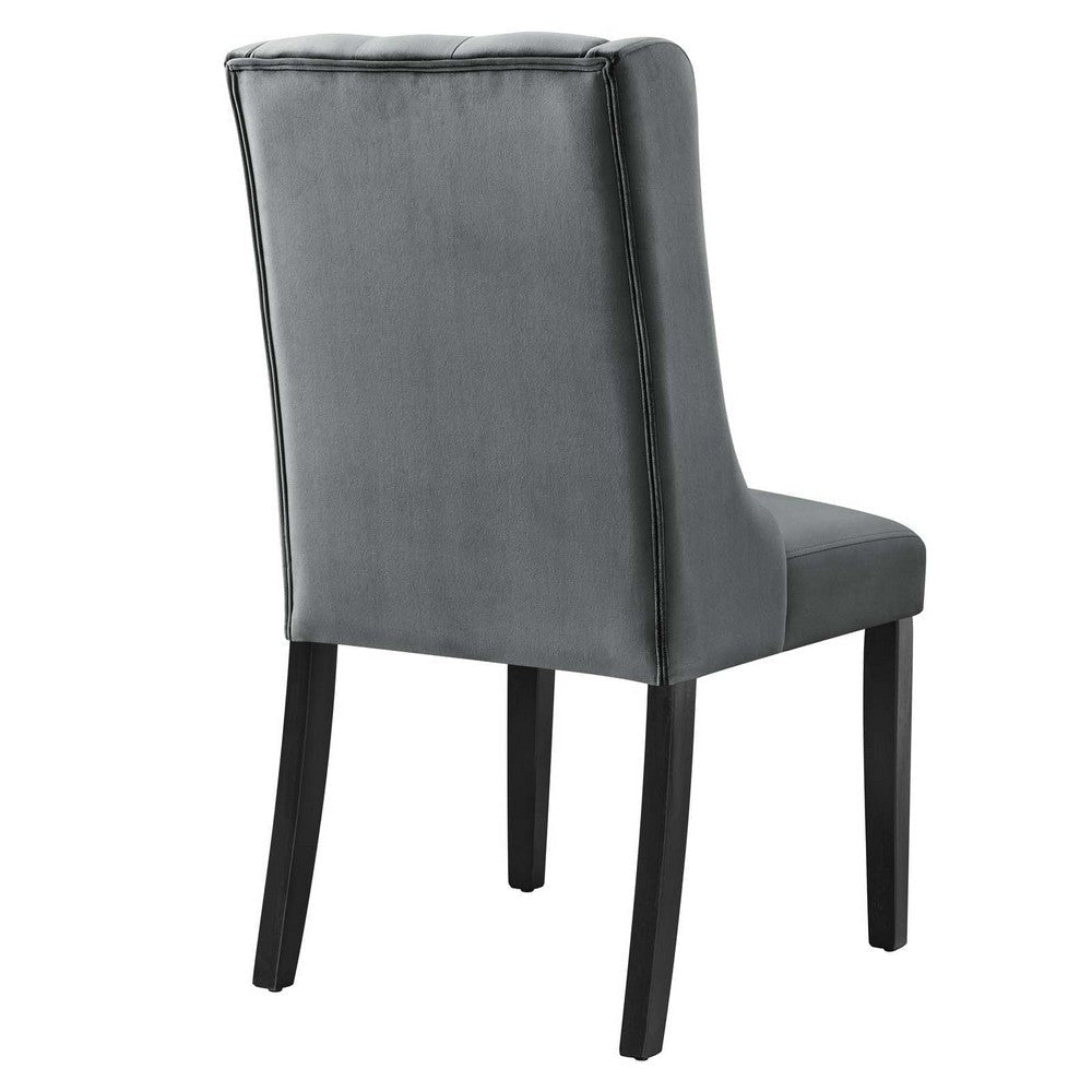 Modway Baronet Performance Velvet Set of 2 Dining Chair Gray MDY-EEI-5013-GRY