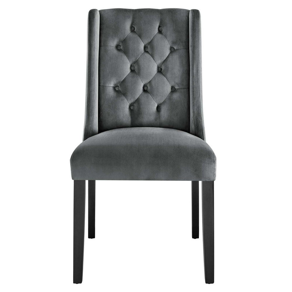 Modway Baronet Performance Velvet Set of 2 Dining Chair Gray MDY-EEI-5013-GRY