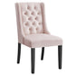 Modway Baronet Performance Velvet Set of 2 Dining Chair Pink MDY-EEI-5013-PNK