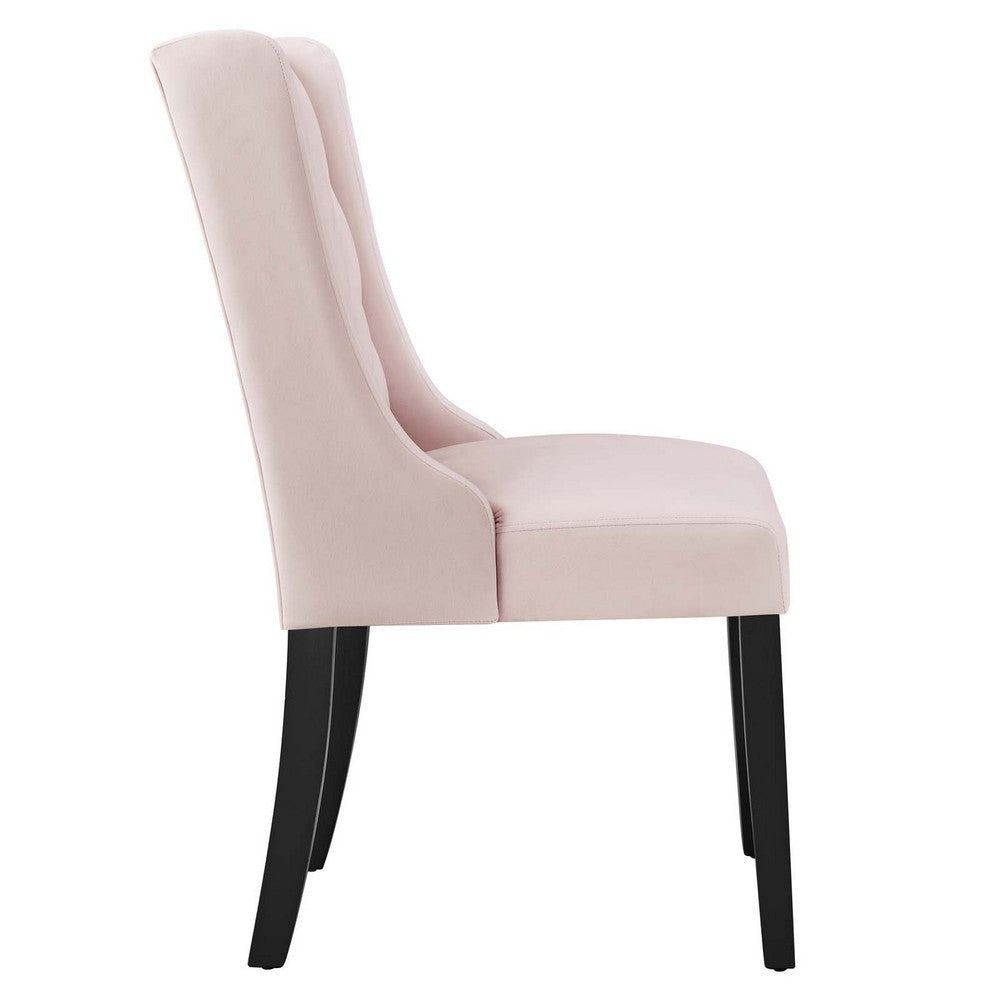 Modway Baronet Performance Velvet Set of 2 Dining Chair Pink MDY-EEI-5013-PNK