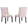 Modway Baronet Performance Velvet Set of 2 Dining Chair, Pink