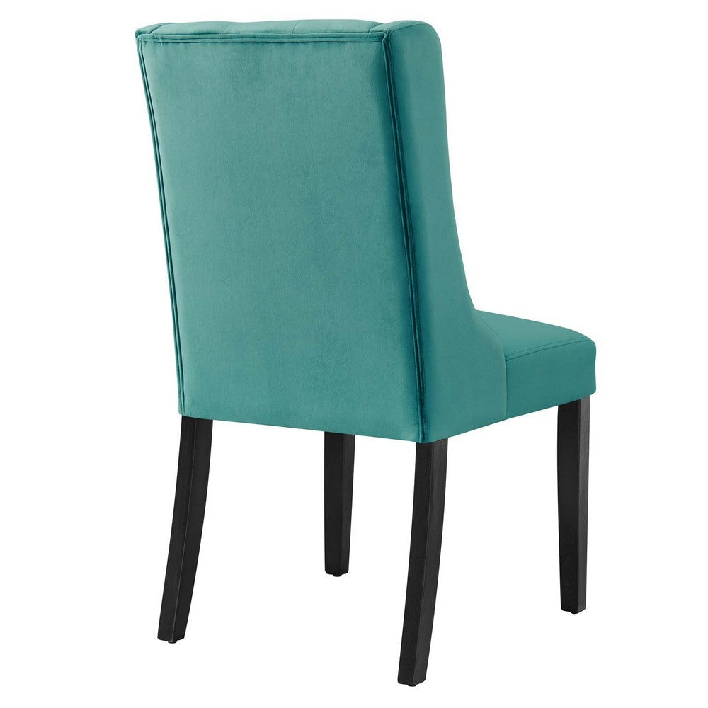 Modway Baronet Performance Velvet Set of 2 Dining Chair Teal MDY-EEI-5013-TEA