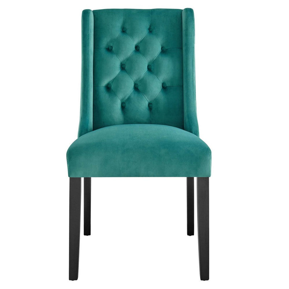 Modway Baronet Performance Velvet Set of 2 Dining Chair Teal MDY-EEI-5013-TEA