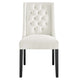 Baronet Performance Velvet Dining Chairs Set of 2 by Modway| White