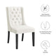 Baronet Performance Velvet Dining Chairs Set of 2 by Modway| White