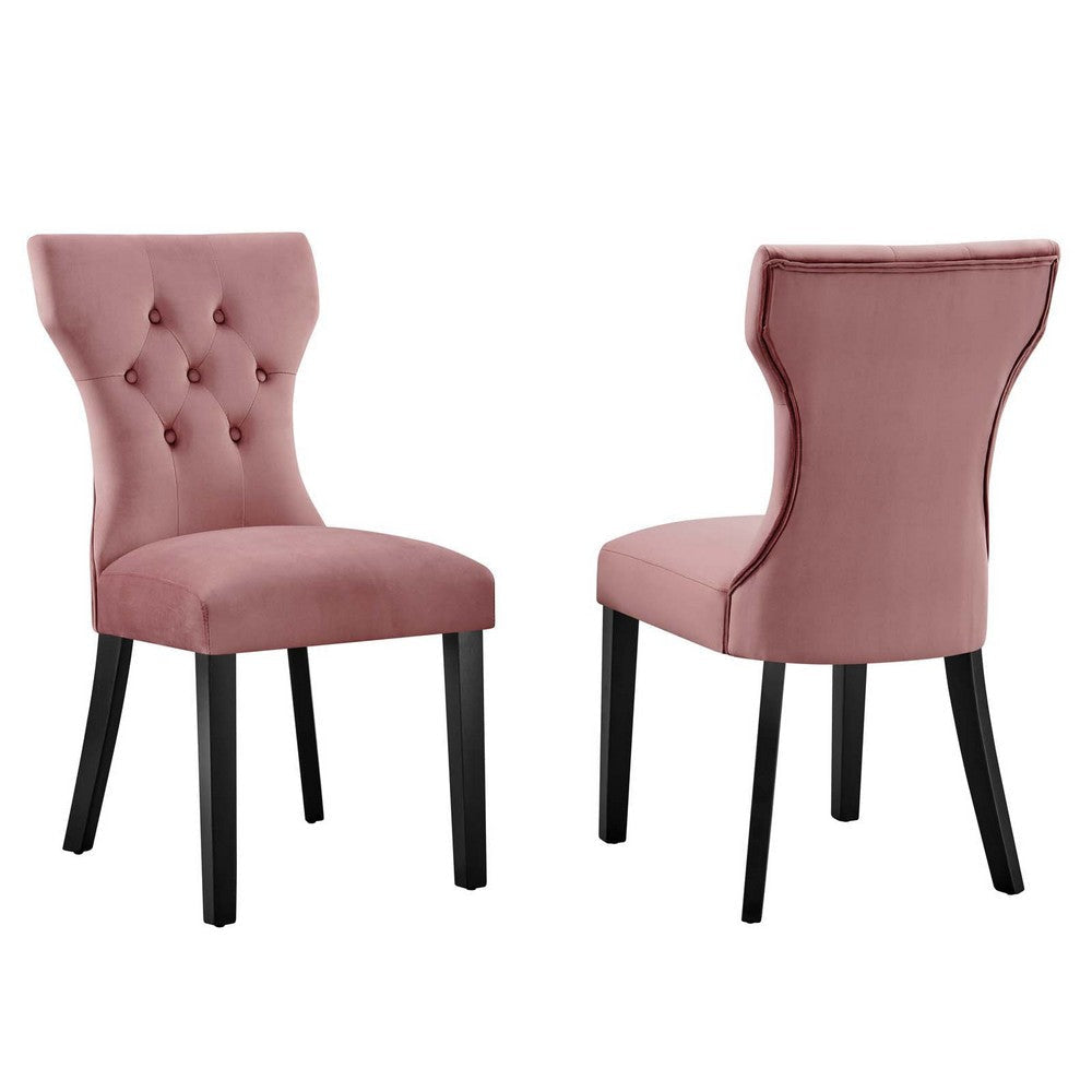 Modway Silhouette Dinning Chair, Dusty Rose