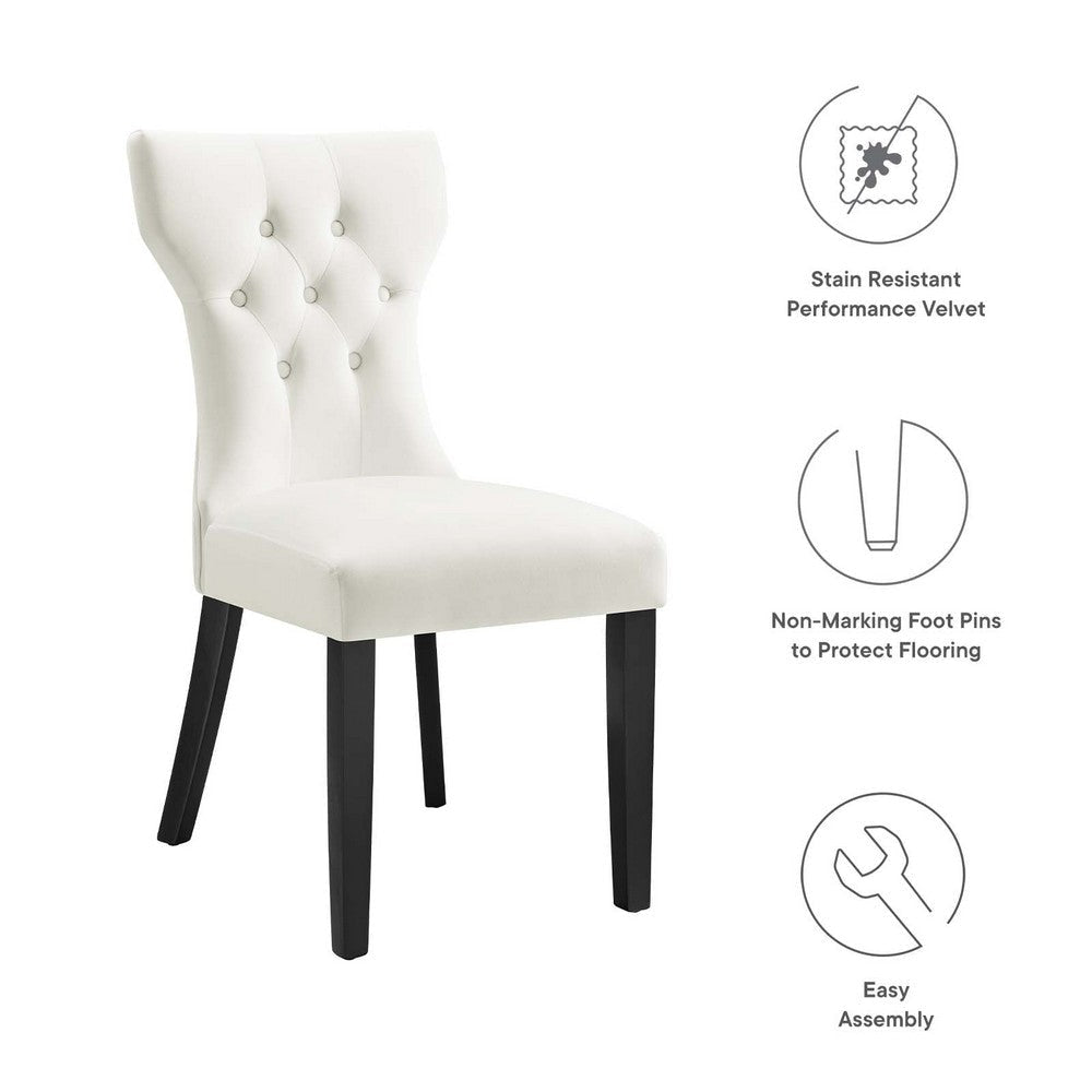 Modway Silhouette Dinning Chair White MDY-EEI-5014-WHI