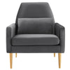 Liliana Performance Velvet Armchair  - No Shipping Charges