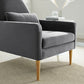 Liliana Performance Velvet Armchair  - No Shipping Charges