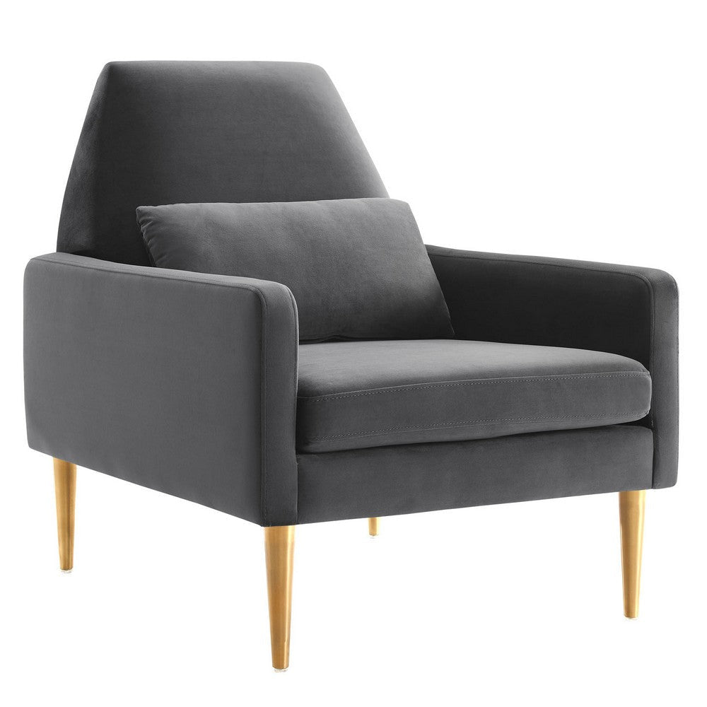 Liliana Performance Velvet Armchair  - No Shipping Charges