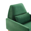 Liliana Performance Velvet Armchair - No Shipping Charges MDY-EEI-5021-CHA