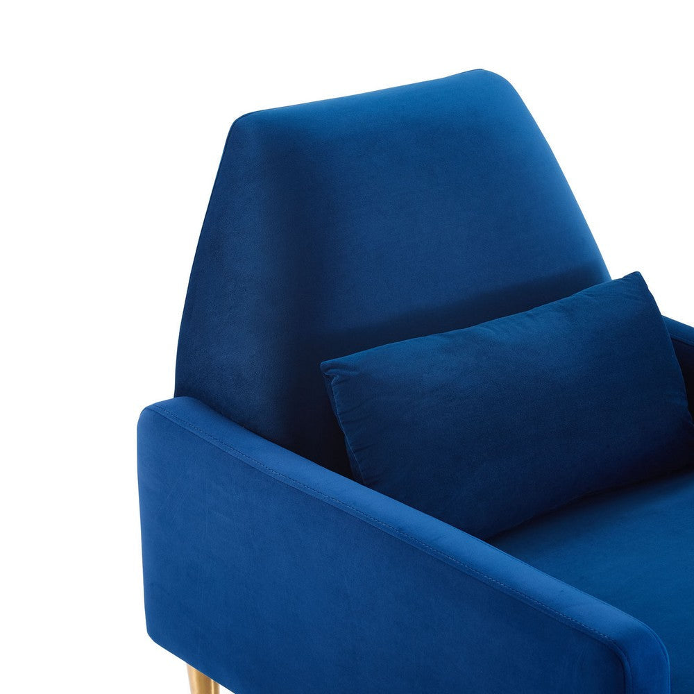 Liliana Performance Velvet Armchair  - No Shipping Charges