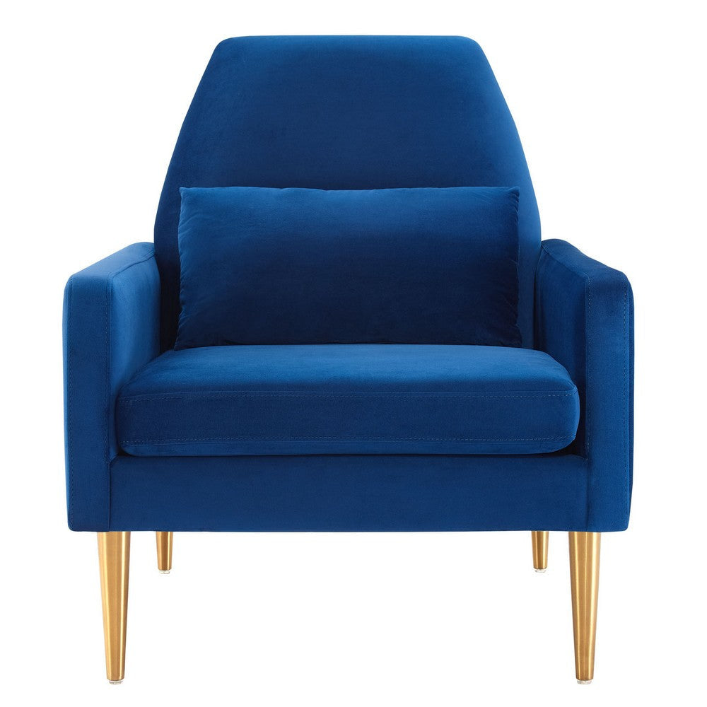 Liliana Performance Velvet Armchair  - No Shipping Charges