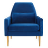 Liliana Performance Velvet Armchair  - No Shipping Charges