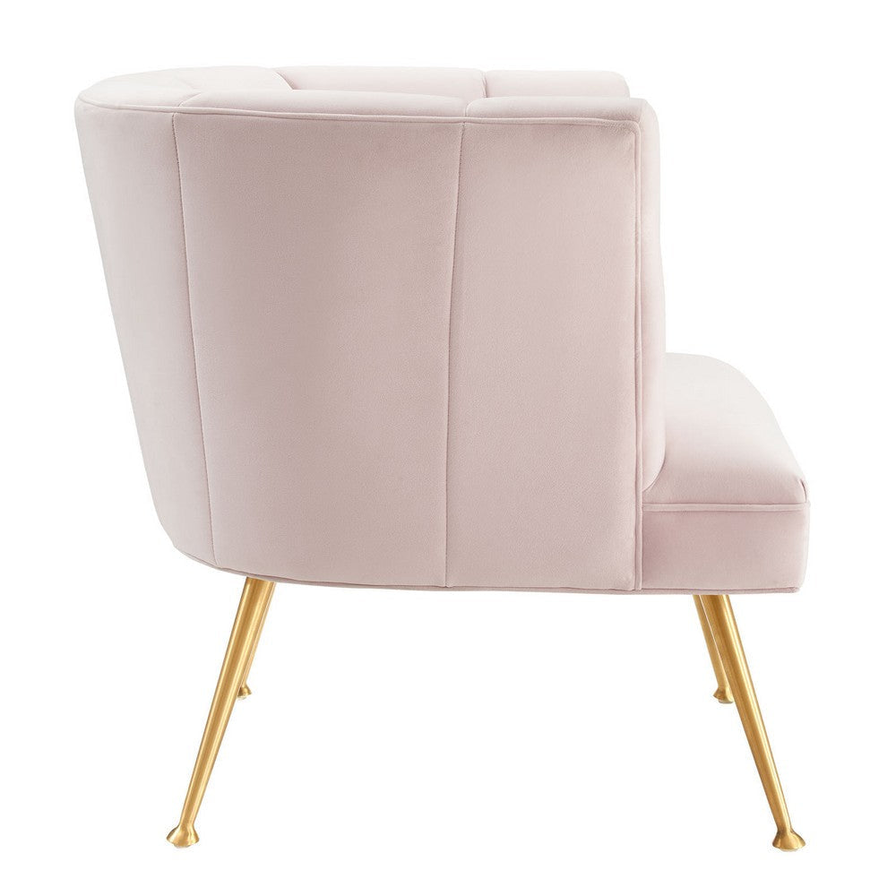 Modway Channel Tufted Performance Velvet Pink Armchair MDY-EEI-5023-PNK