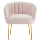 Sanna Channel Tufted Performance Velvet Armchair  - No Shipping Charges