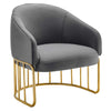 Legacy Performance Velvet Armchair  - No Shipping Charges