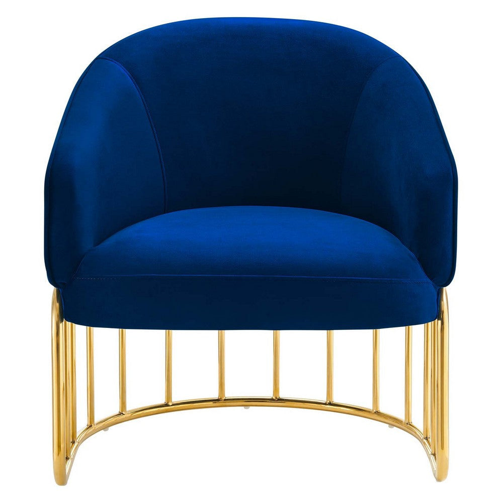 Legacy Performance Velvet Armchair  - No Shipping Charges