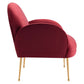 Transcend Performance Velvet Armchair - No Shipping Charges