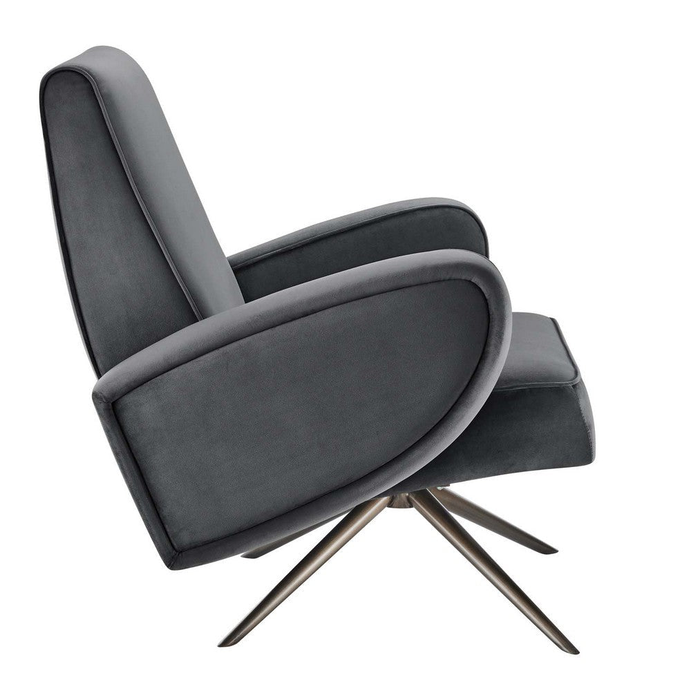 Superior Performance Velvet Swivel Chair  - No Shipping Charges