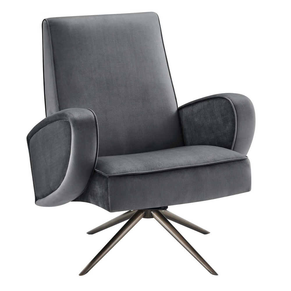 Superior Performance Velvet Swivel Chair  - No Shipping Charges