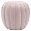 Modway Celebrate Channel Tufted Performance Velvet Living Room Lounge Ottoman in Pink