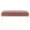 Prologue Woven Performance Velvet Ottoman - No Shipping Charges MDY-EEI-5037-DUS