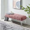 Prologue Woven Performance Velvet Ottoman  - No Shipping Charges