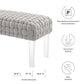 Prologue Woven Performance Velvet Ottoman  - No Shipping Charges